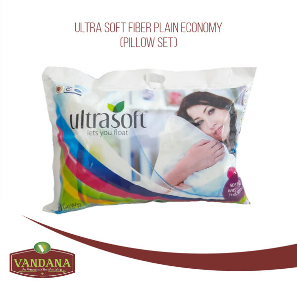 Ultra Soft Fiber Plain Economy Pillow Se